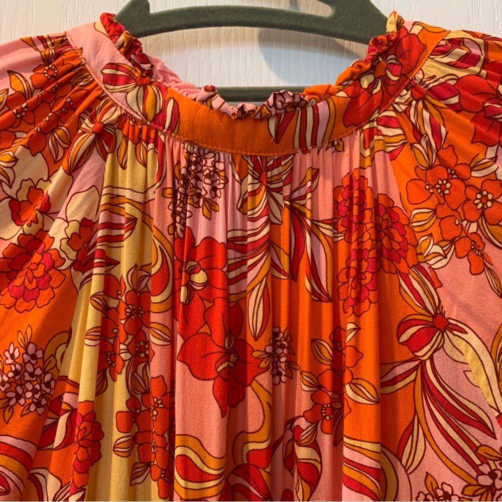 GREYLIN Multi-colored Floral Flowy Mini Dress with Pockets Medium - Picture 10 of 14